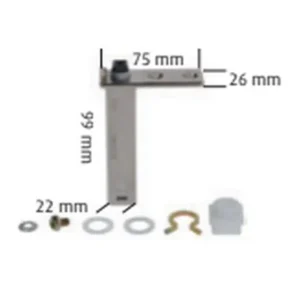 Charnière porte de réfrigération 175 02313 99x75x22