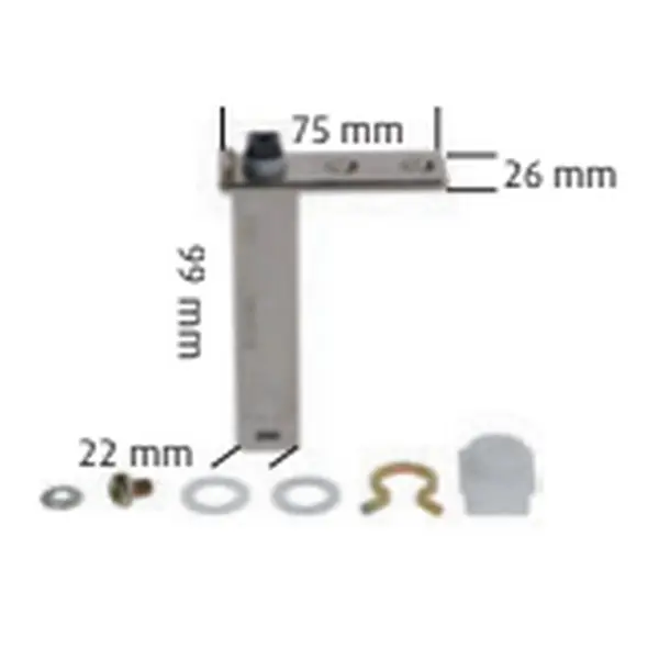 Charnière porte de réfrigération 175 02313 99x75x22