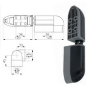 Charnière porte de réfrigération hauteur 55cm MTH 02333