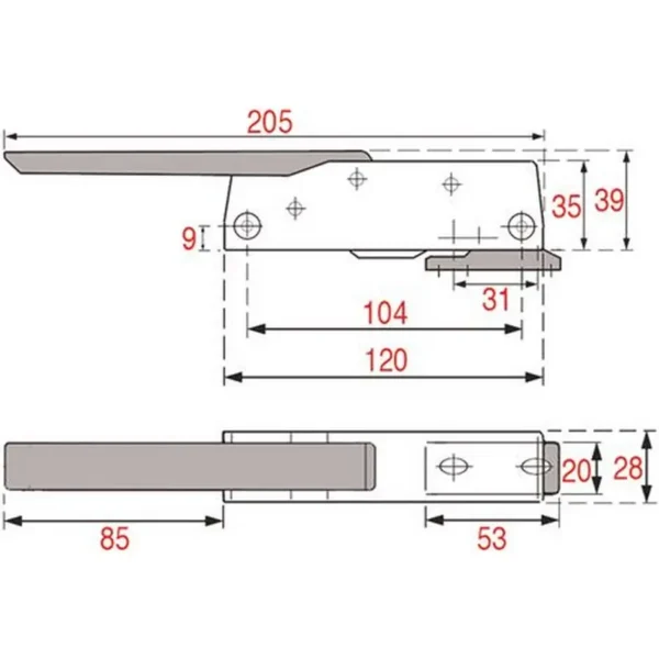 Fermeture sans serrure 5240/3L