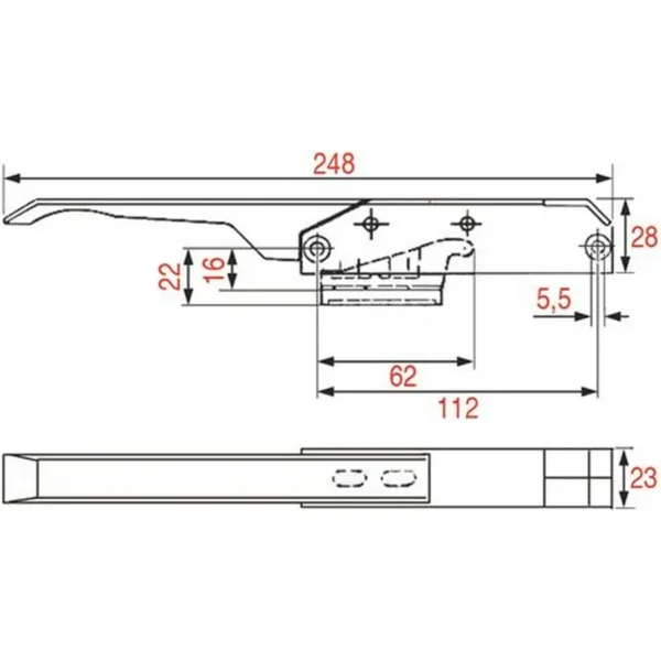 Fermeture sans serrure 5244L