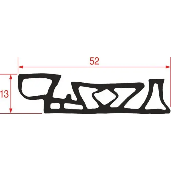 Joint arrêt chariot four 575mm profil 4095