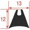 Joint vitre four 1400 mm Angelo Po 37Q2981 37Q2982 Joint de vitre four 1400 mm Angelo Po 37Q2981 37Q2982 silicone noir profil 1630 compatible fours professionnels CHR