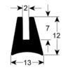 Joint vitre four 1800mm Angelo Po 37Q2991 37Q2992 Joint de vitre four 1800mm Angelo Po 37Q2991 37Q2992 profil 1630 silicone noir pour four professionnel