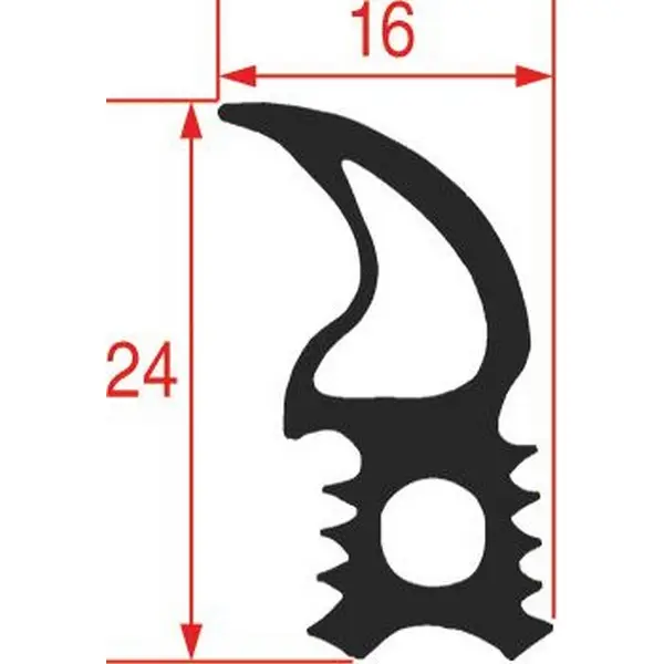 Joint porte de four 510x465mm profil 2715