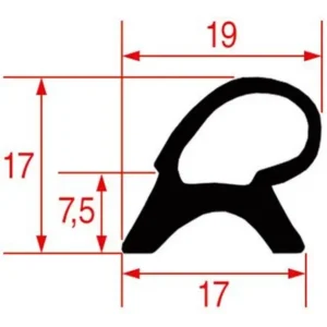 Joint porte de four 720x640 mm profil 2450