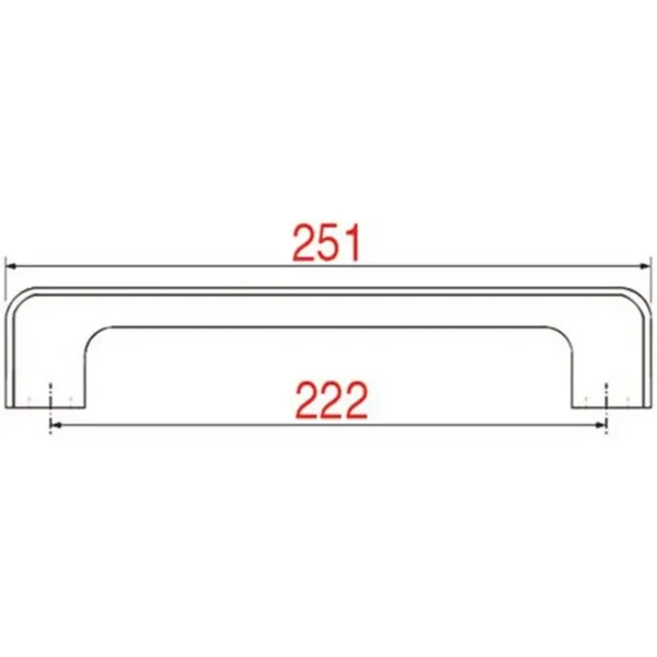 Poignée chromée 5210-25-2