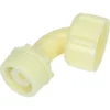 Raccord en plastique 3/4 FI 3/4 FE coudé 90° en nylon blanc