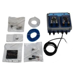 Pompe détergent externe TWIN 20, double pompe détergent et rinçage pour machines professionnelles, compatible 24/115/230Vac avec débits précis