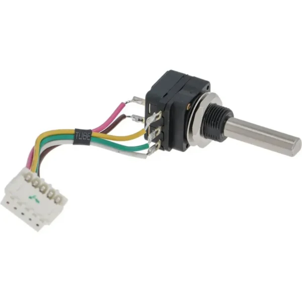Potentiomètre pour four 4.7KOhm angle de rotation 360° avec interrupteur axe L 22mm axe ø 5.9mm Rational 300197 RT4000464 OPO02 LF3057234 pièce détachée CHR