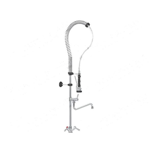 Douchette avec robinet monotrou manettes long bec