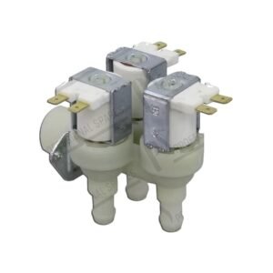 Electrovanne 90° 3 voie 220/240V sortie 10.5mm avec filtre pour lave-vaisselle professionnel compatible multi-marques pièce CHR fiable haute température