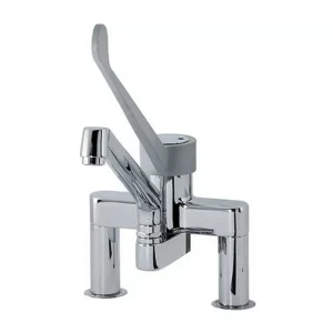Mélangeur Klarco Styl 358 mm 1S.3021M.48.72 avec levier plastique long, cartouche de disques céramiques, pour équipements CHR professionnels.