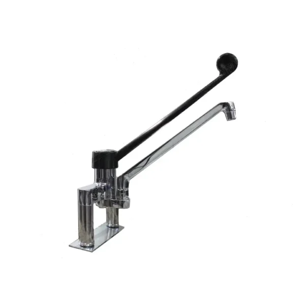 Mélangeur Bitrou ref 0S0187 avec levier sanitaire et bec long 250 mm, raccord Ø 3/4", système de mélange à cartouche Ø 40 mm pour équipements CHR.