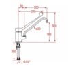 Mélangeur monotrou Klarco STYL 370 mm