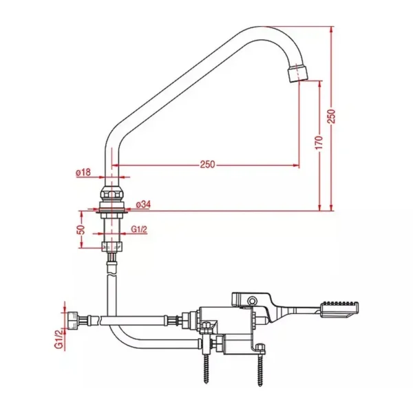 Mélangeur double pédale monolith ERMES003KIT