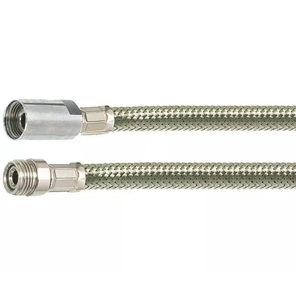 Flexible douchette inox 1200 mm 1/2 MF pour cuisine CHR Flexible douchette inox 1200 mm 1/2 MF pour postes de lavage et plonge professionnelles CHR